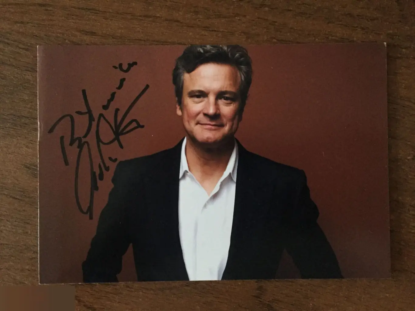 Колин Фёрт автограф