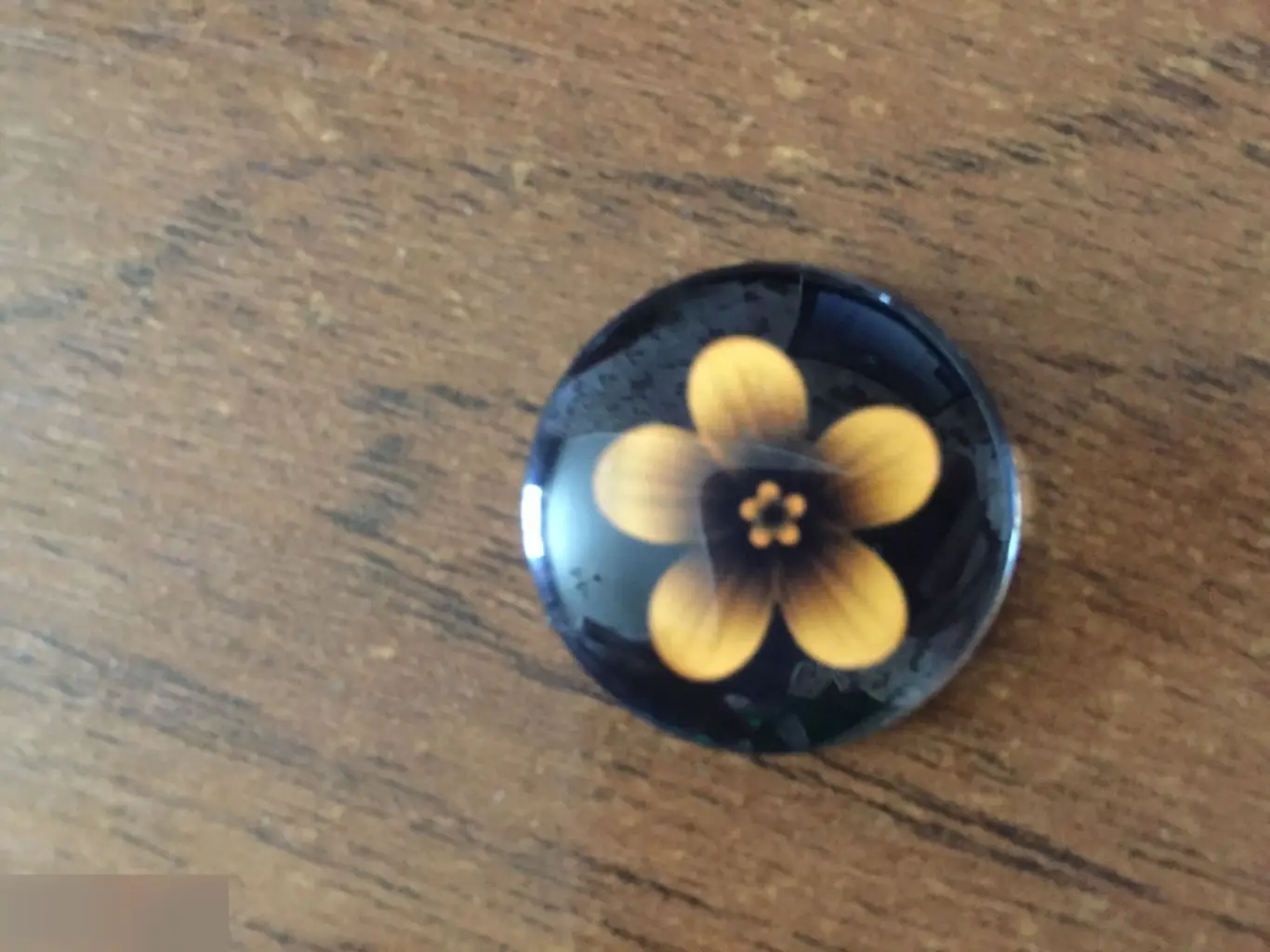 Цветок 24-25 мм стеклянный кабошон для украшений