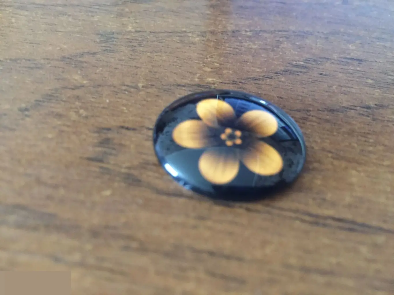 Цветок 24-25 мм стеклянный кабошон для украшений 1