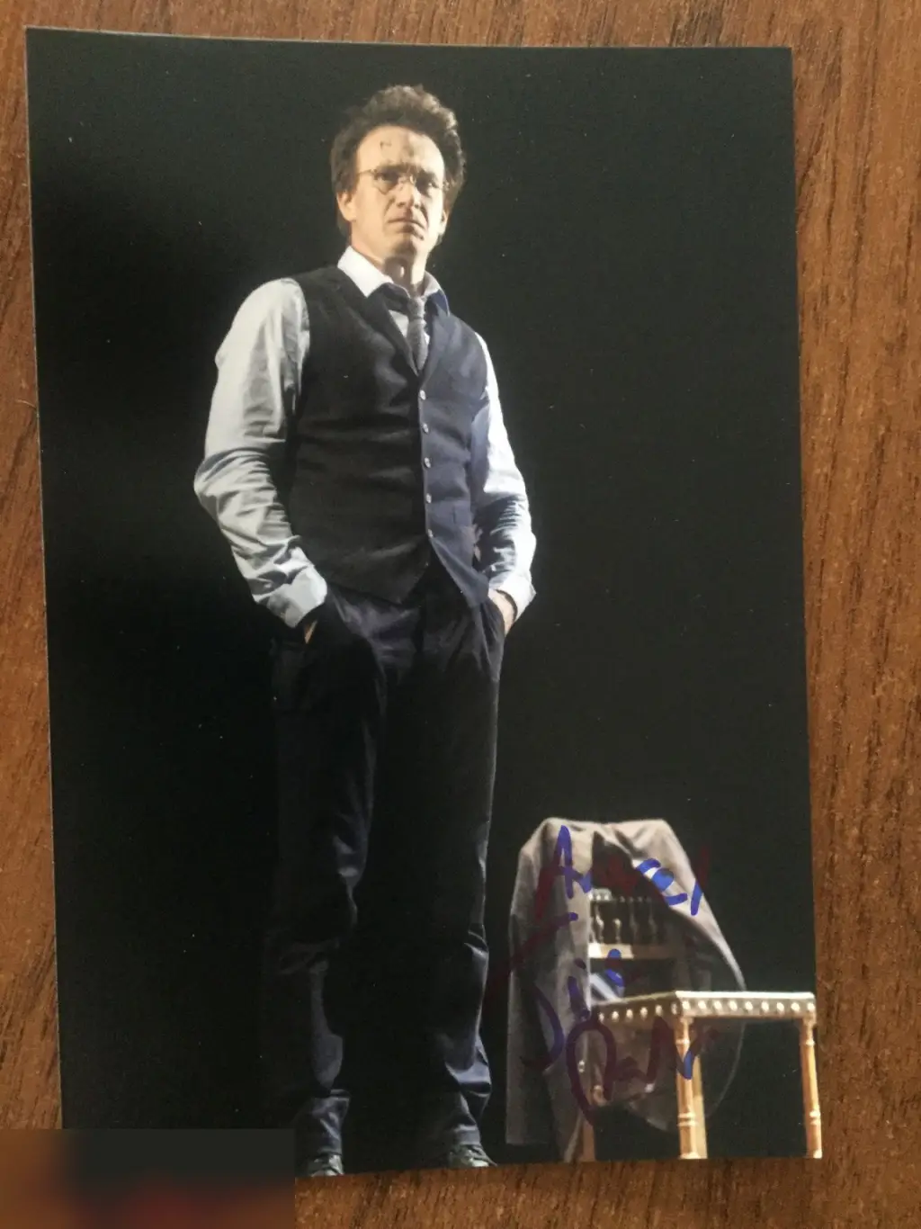 Джейми Паркер автограф на фото Гарри Поттер и Проклятое дитя