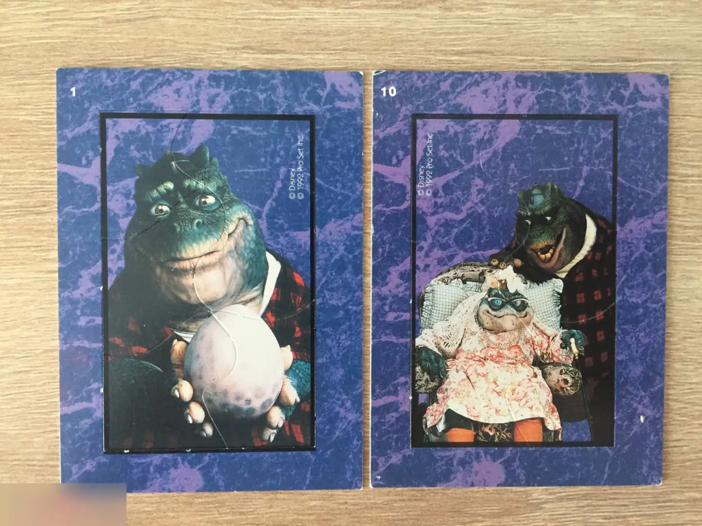 Disney 1992 Pro Set Inc. 2 коллекционные карточки 1