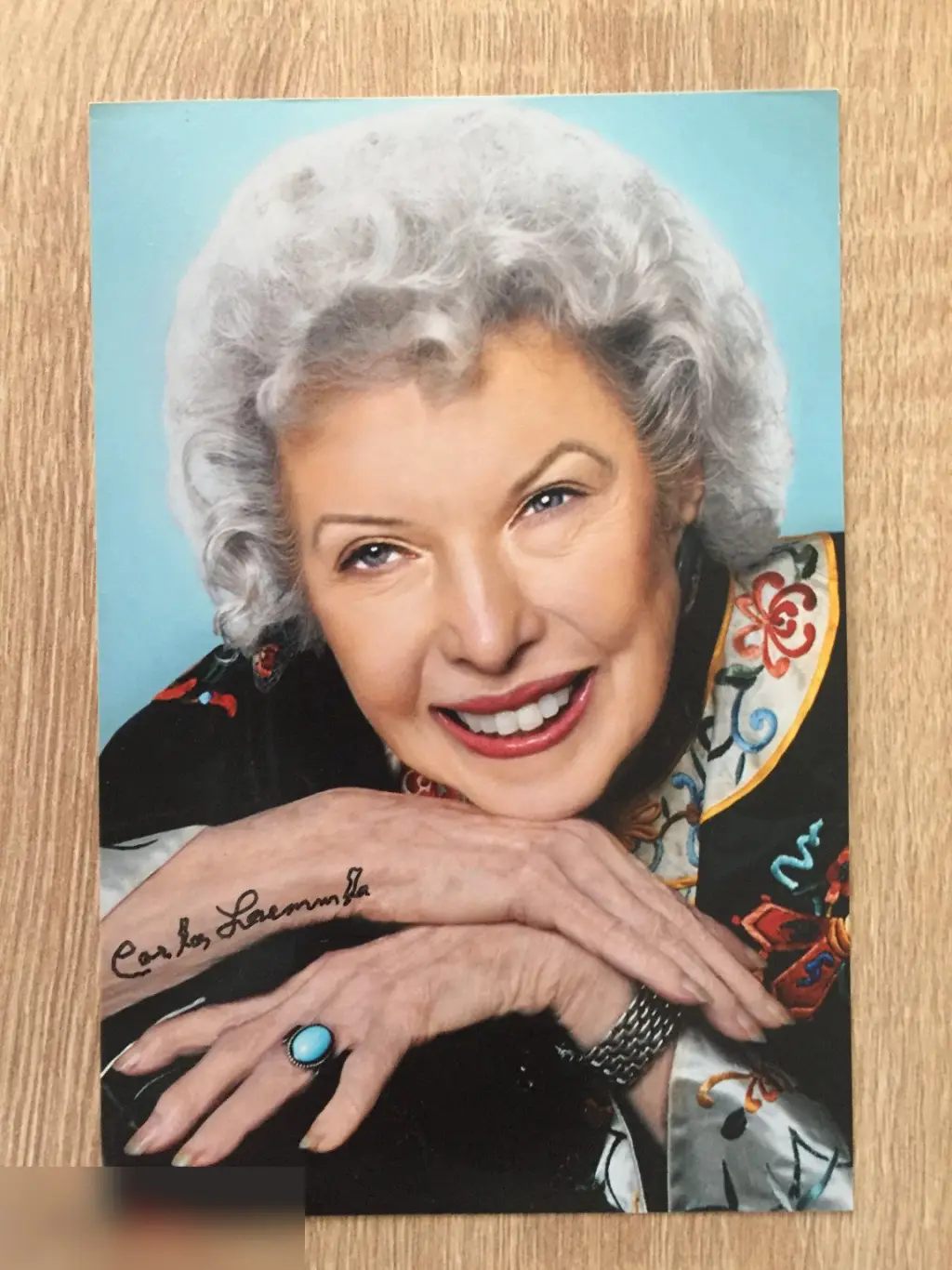 Карла Леммле автограф на фото