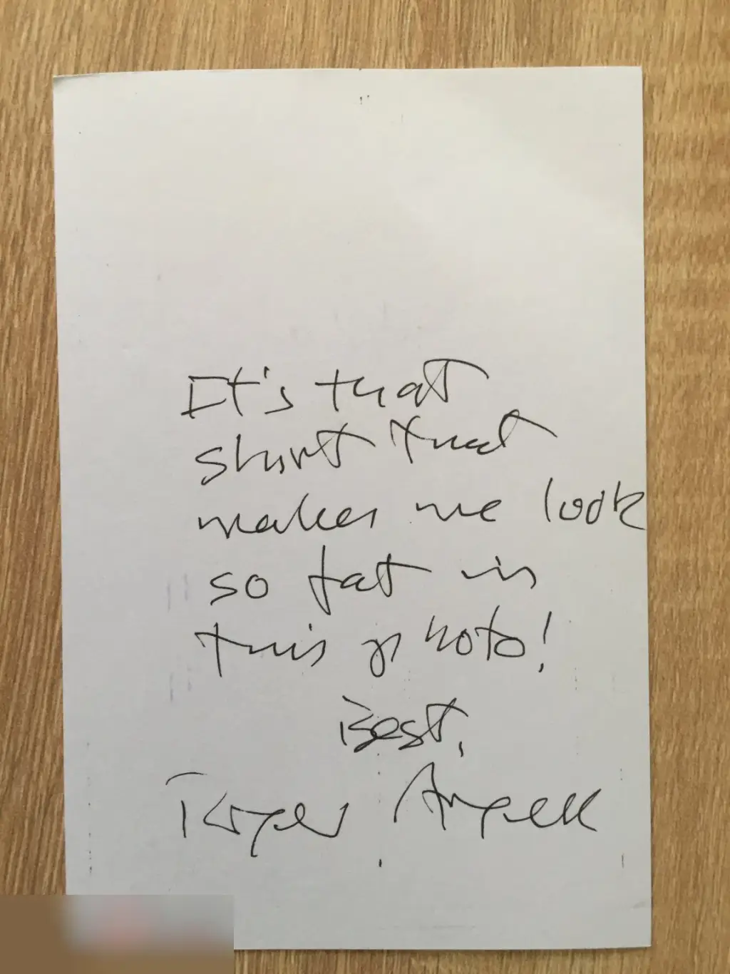 Роджер Энджелл автограф на картонном фото 1