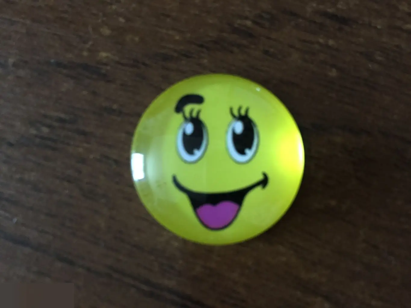 Смайлик 24-25 мм стеклянный кабошон для украшений