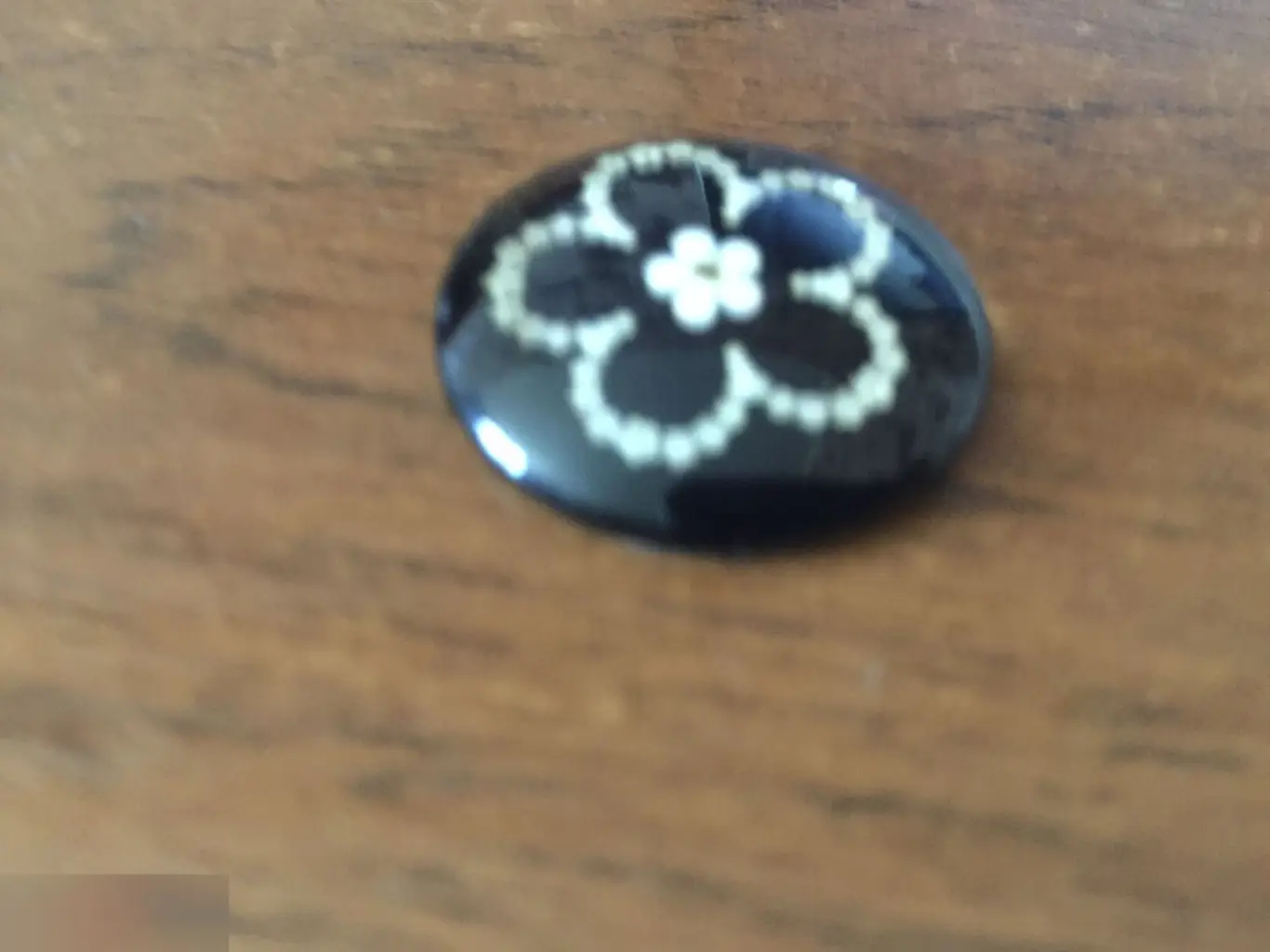 Цветок 24-25 мм стеклянный кабошон для украшений 1