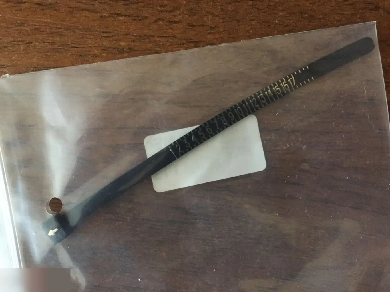 Измерительная полоса для американских размеров колец кольцемер