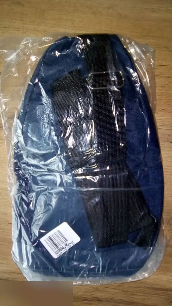 Сумка мужская через плечо синяя 3