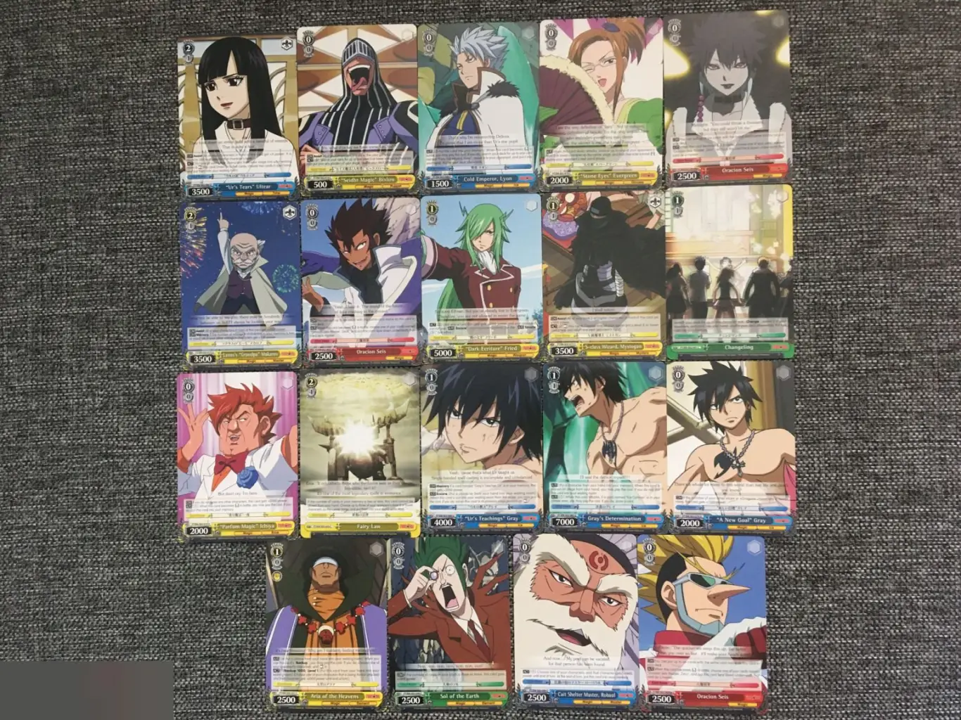 Fairy Tail Хвост Феи Фейри Тейл 19 коллекционных карточек Wei? Schwarz