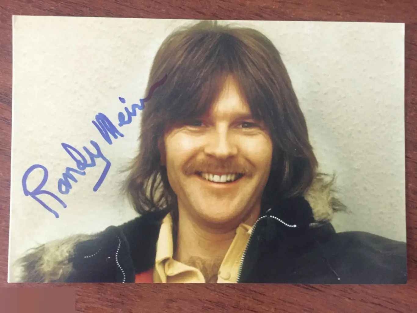 Рэнди Мейзнер автограф на фото Eagles