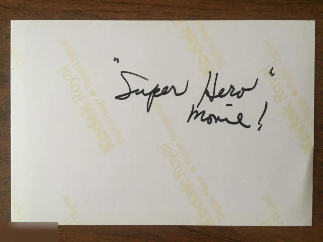 Мэрион Росс автограф на фото Супергеройское кино 1