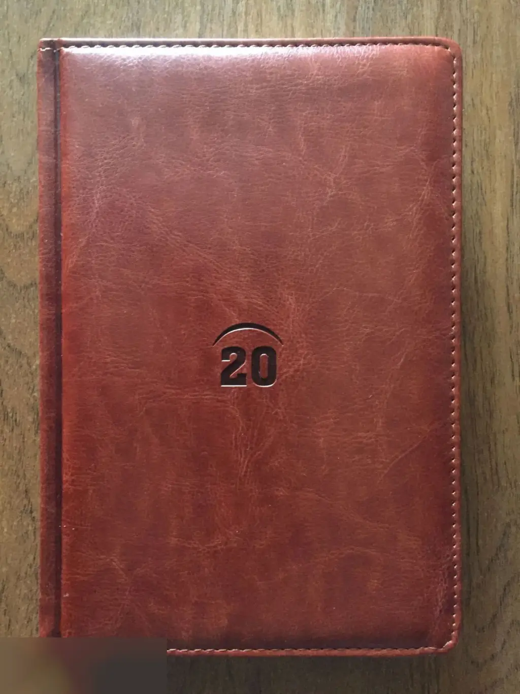 Ежедневник 2020 датированный 336 страниц А5 искусственная кожа коричневый