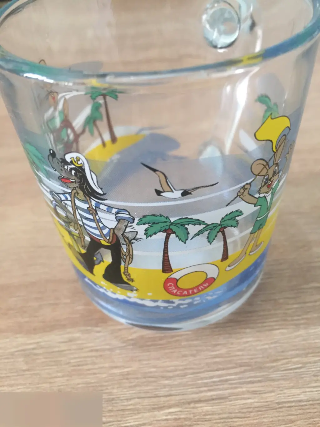 Ну, погоди! набор стеклянной посуды тарелка 20 см, салатник 13 см, кружка 200 мл коробка повреждена 5