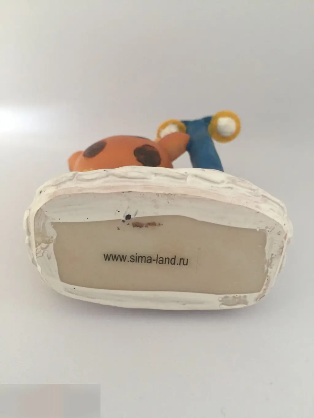 Бычок в колпаке под фонарём подсвечник под свечу 1,5 см полистоун 2