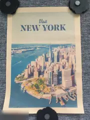 New York постер плакат 21х30 см