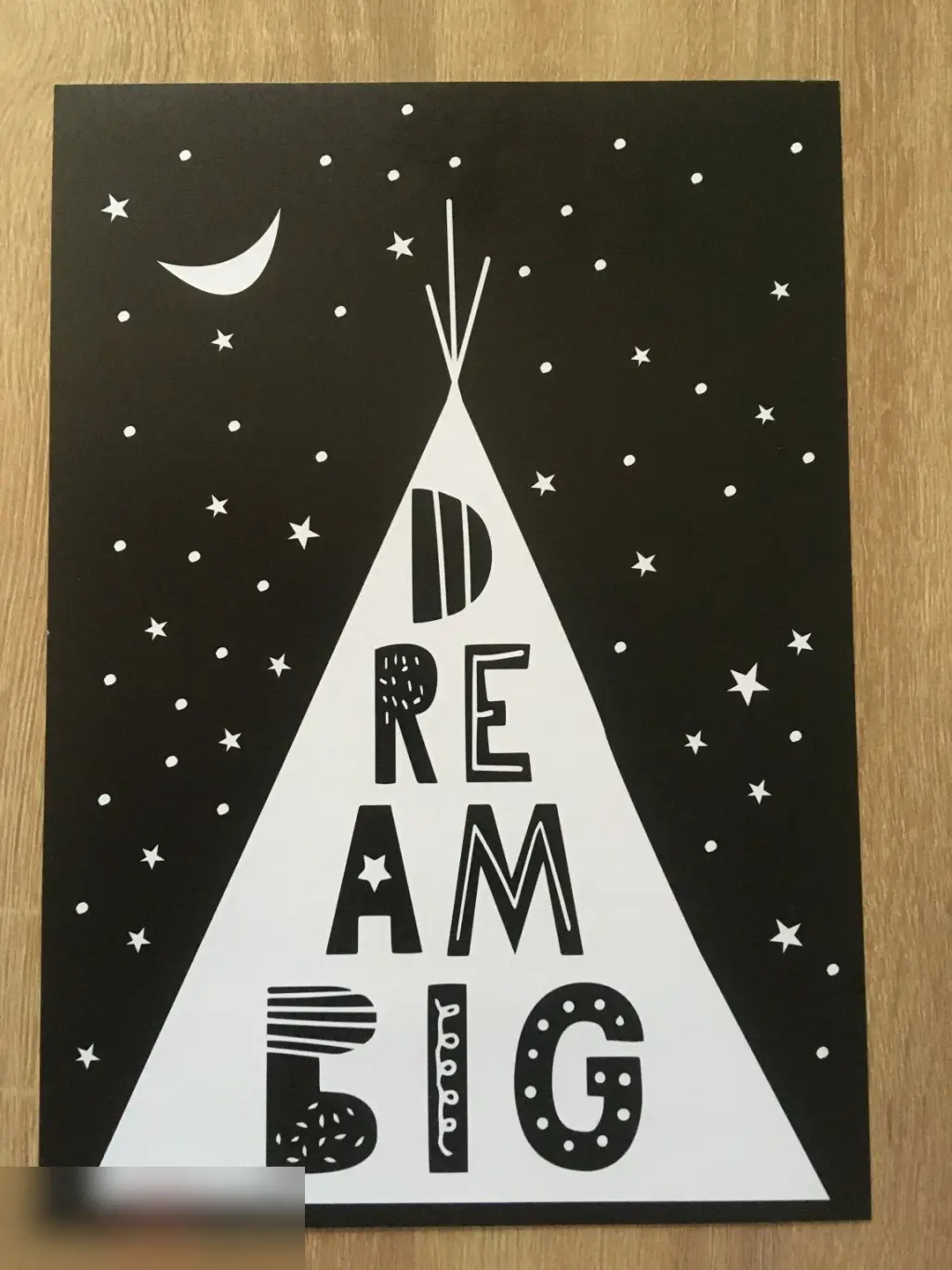 Dream big постер плакат 21х30 см