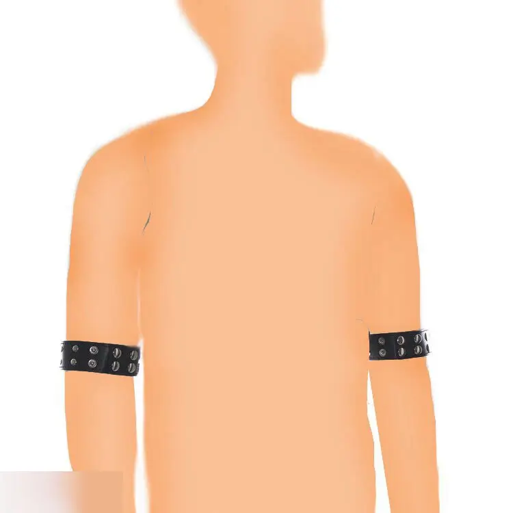 Браслеты-манжеты мужские кожзам 2