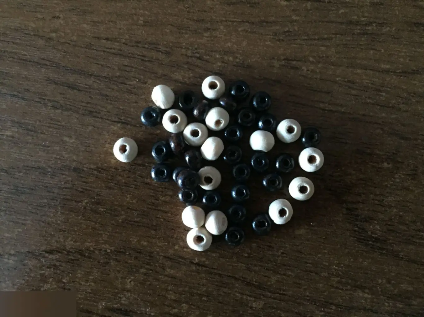 Деревянные бусины маленькие