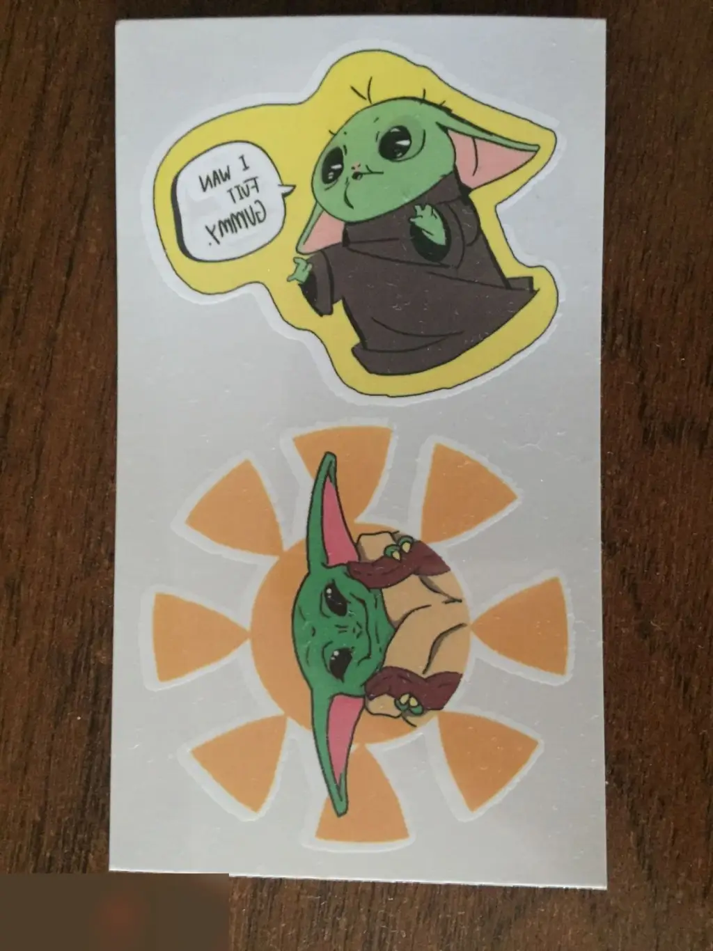 Малыш Йода Грогу временная татуировка тату