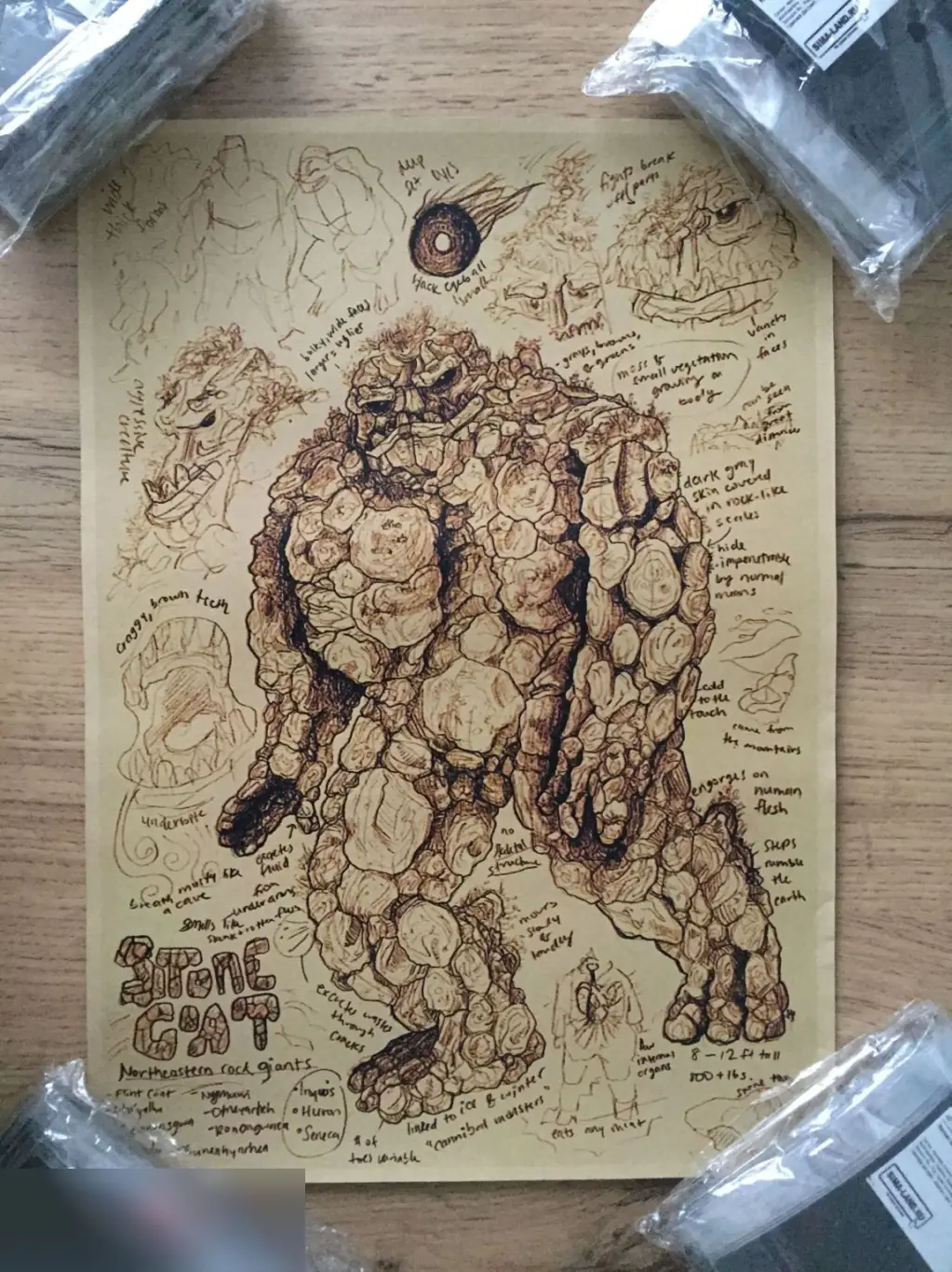 Stone Coat постер плакат 21х30 см