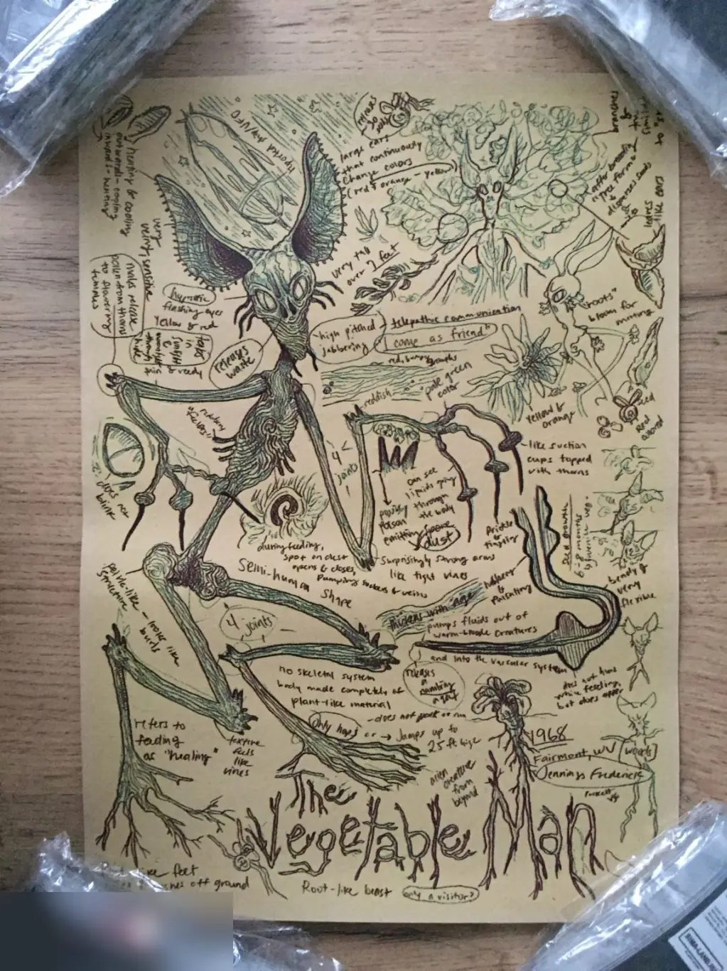 The Vegetable Man постер плакат 21х30 см