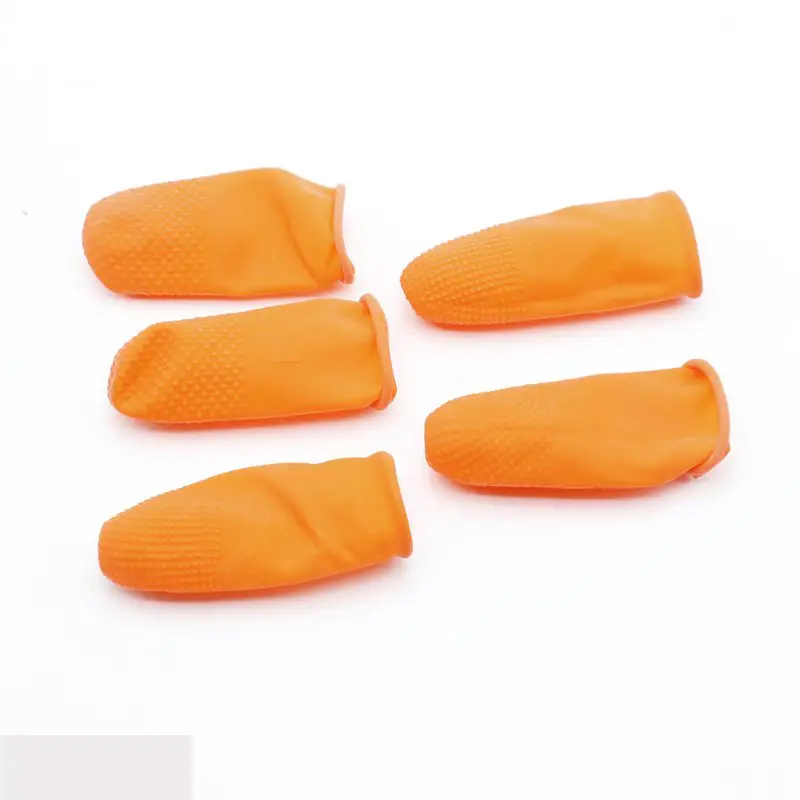 Напальчники латексные ребристые нескользящие