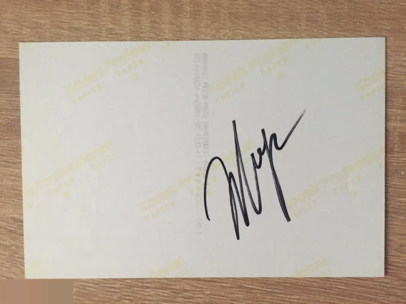 Владимир Жириновский автограф на фото 1