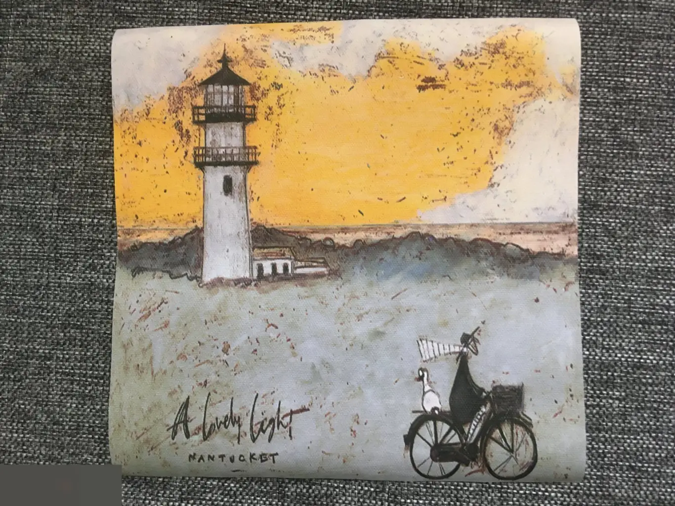 Маяк холст 20 см без подрамника