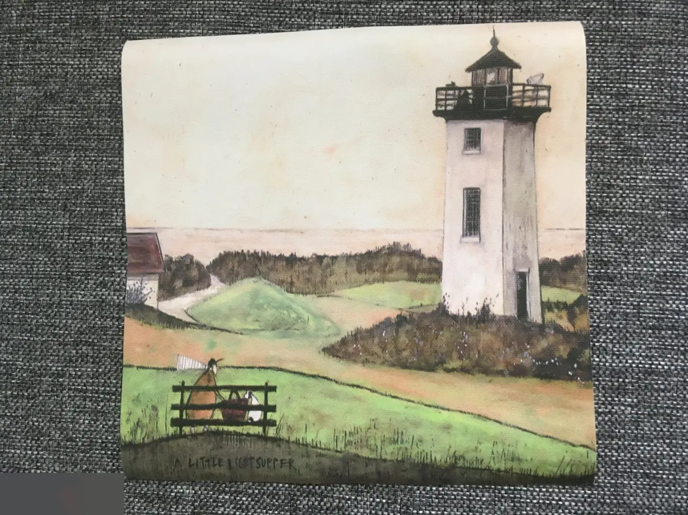 Маяк холст 20 см без подрамника