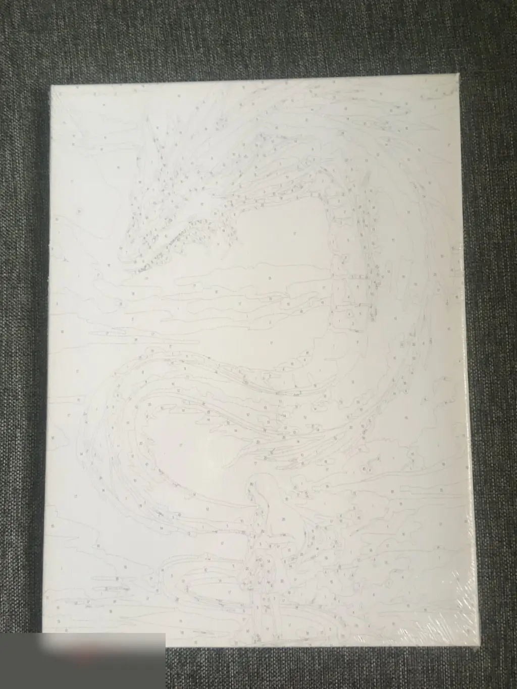 Дракон в небе. Картина по номерам на холсте с подрамником 30х40 см 3