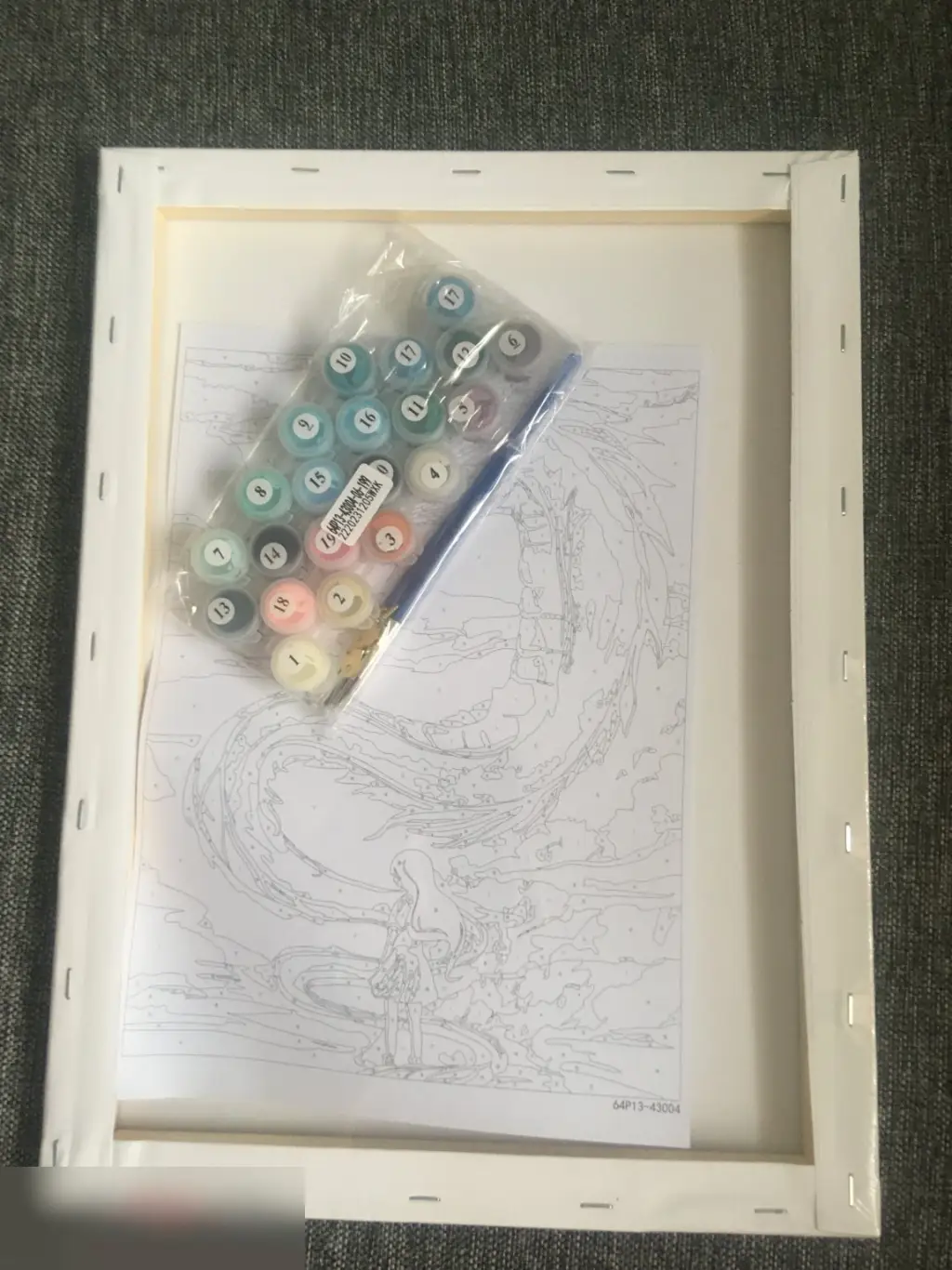 Дракон в небе. Картина по номерам на холсте с подрамником 30х40 см 4