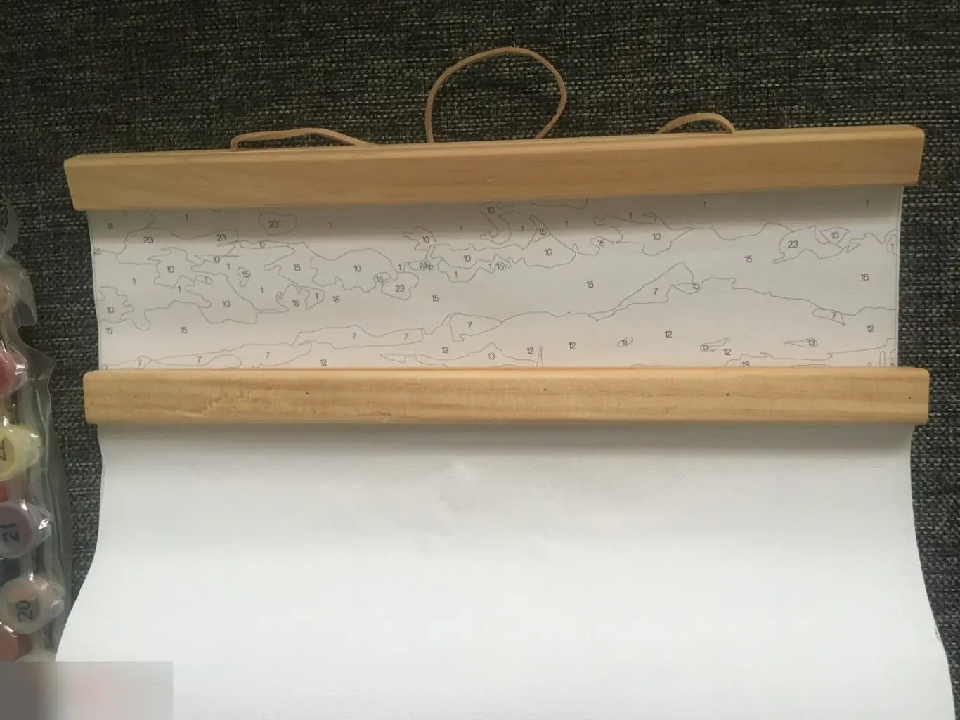 Гондола. Картина-панно по номерам на холсте 30х50 см 4