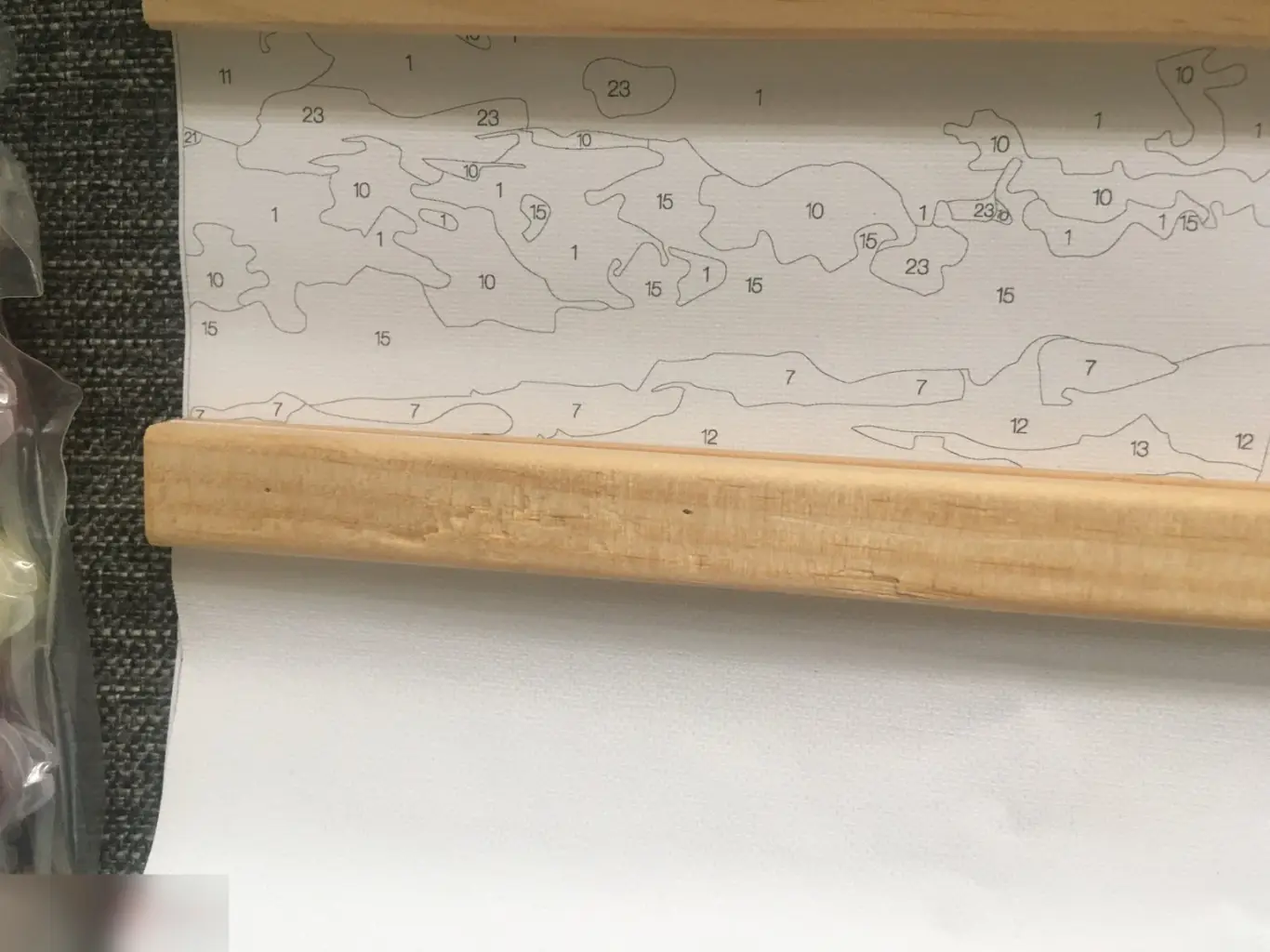 Гондола. Картина-панно по номерам на холсте 30х50 см 5