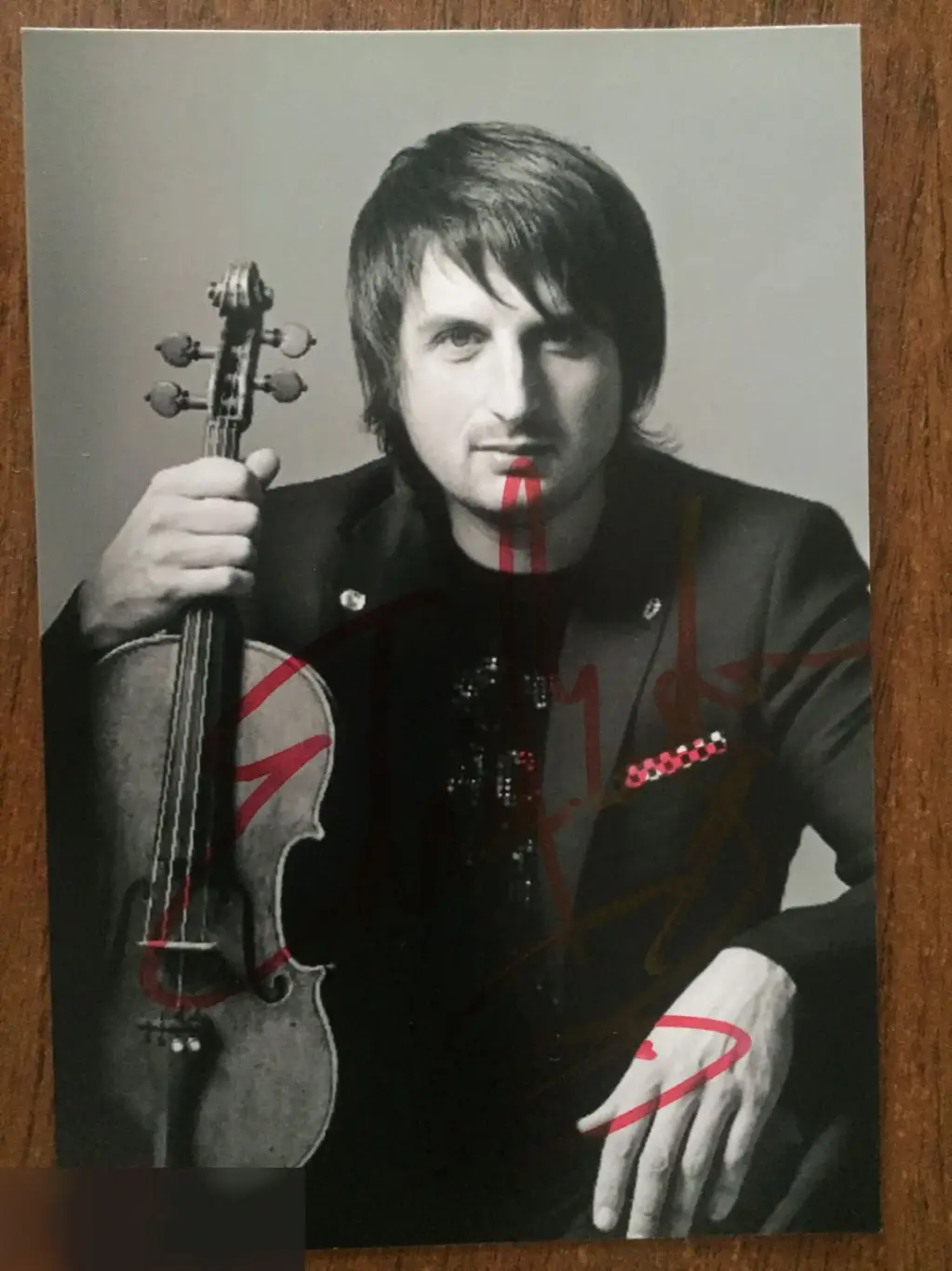 Эдвин Мартон автограф на фото