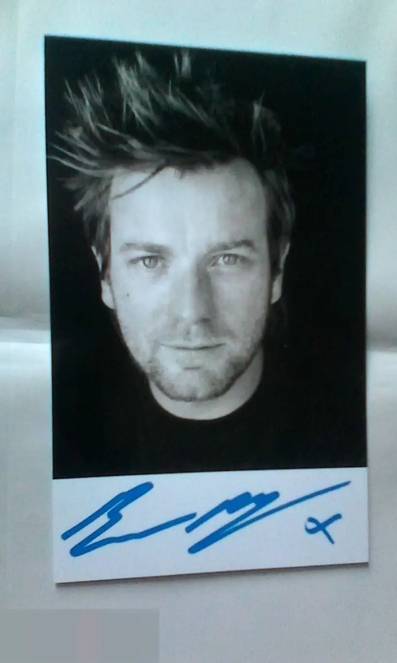 Юэн Макгрегор напечатанный автограф принт