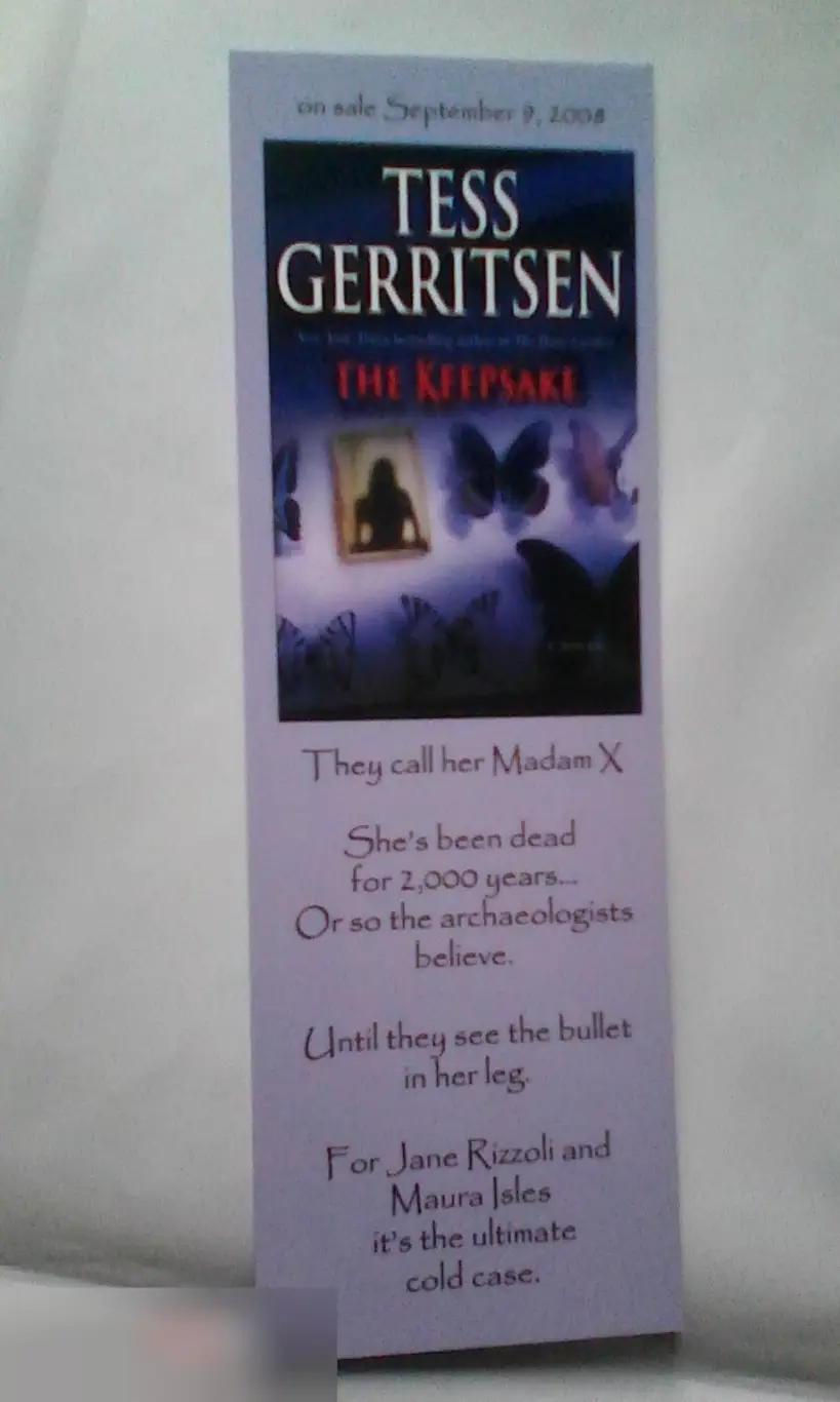 Тесс Герритсен автограф 1