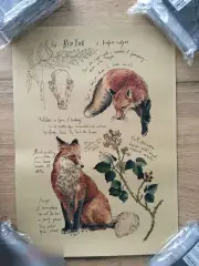 The Red Fox постер плакат 21х30 см