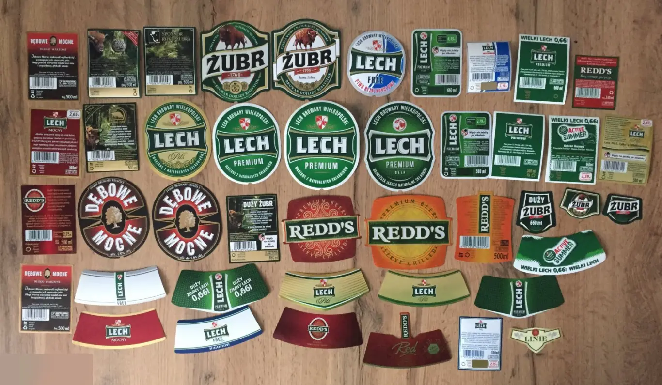 Kompania Piwowarska Польша пивные этикетки 43 штуки