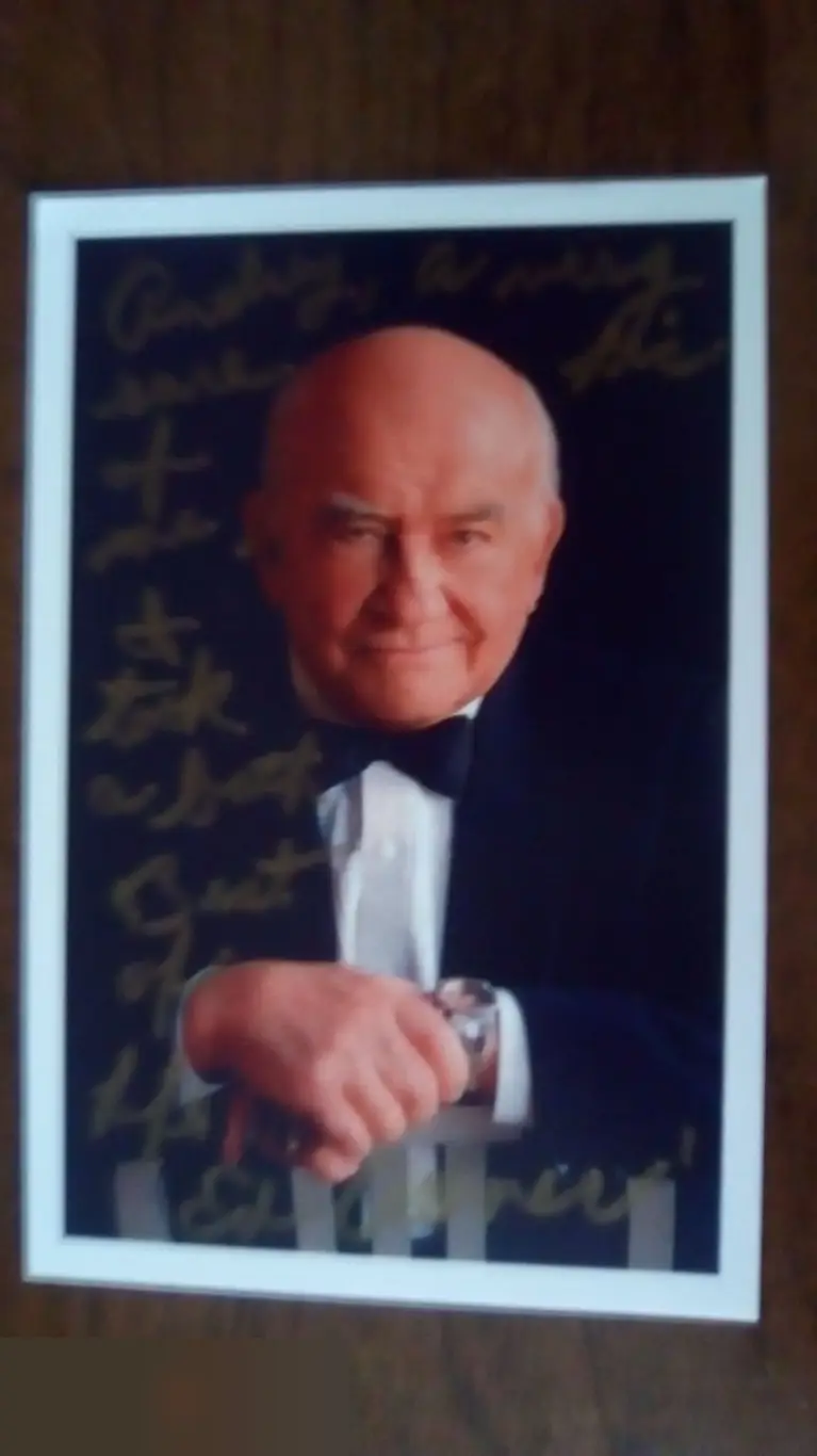 Эдвард Аснер автограф