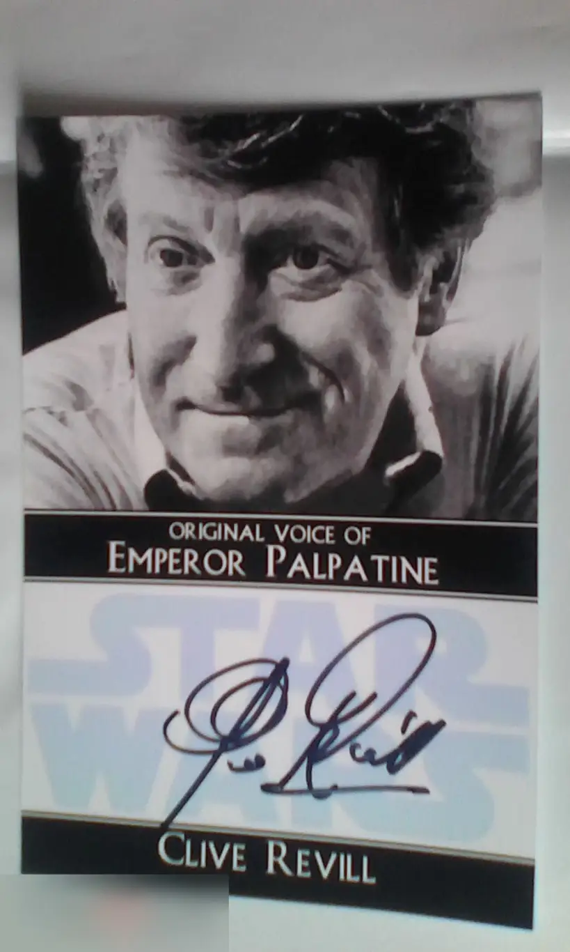 Клайв Ревилл автограф на фото Звёздные Войны