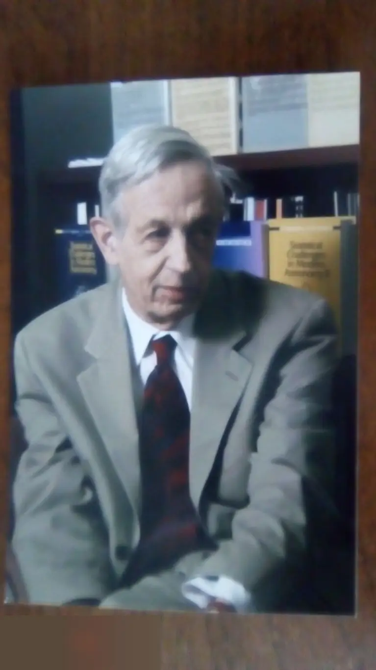 Джон Форбс Нэш автограф на фото