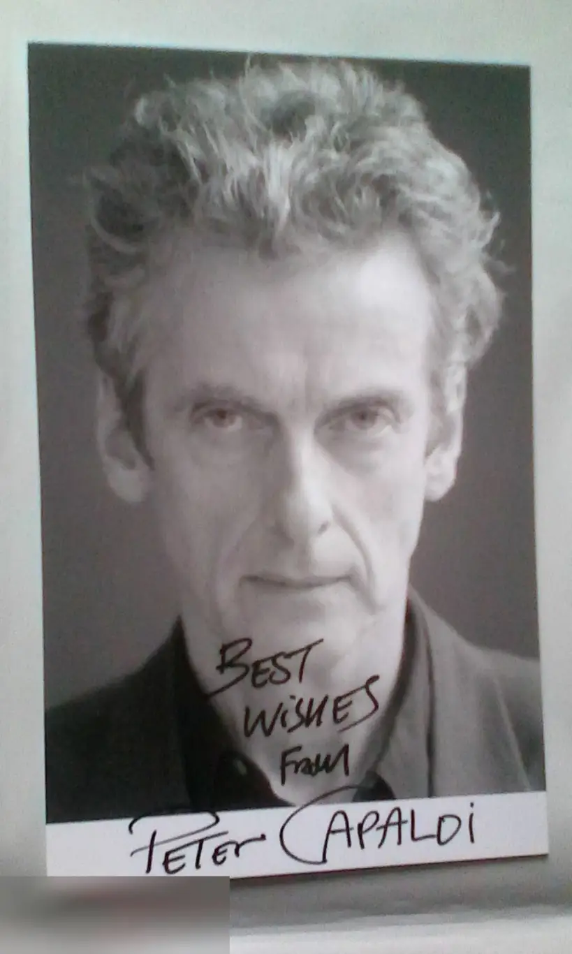 Питер Капальди напечатанный автограф принт