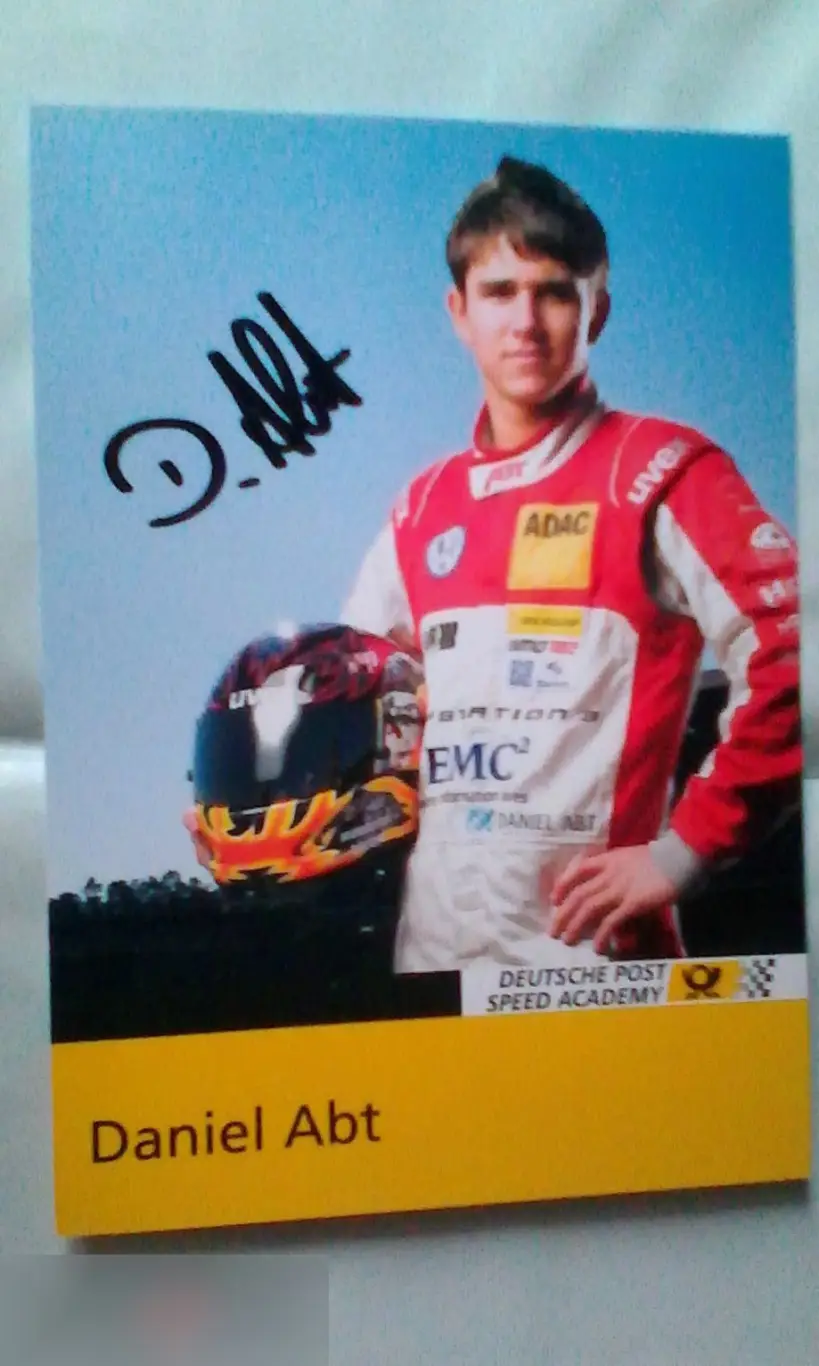 Даниэль Абт автограф