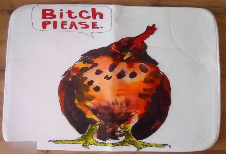Bitch please коврик напольный 60х40 см