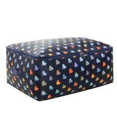 Мягкий складной кофр органайзер для хранения подушек и одеял 55x35x20 см