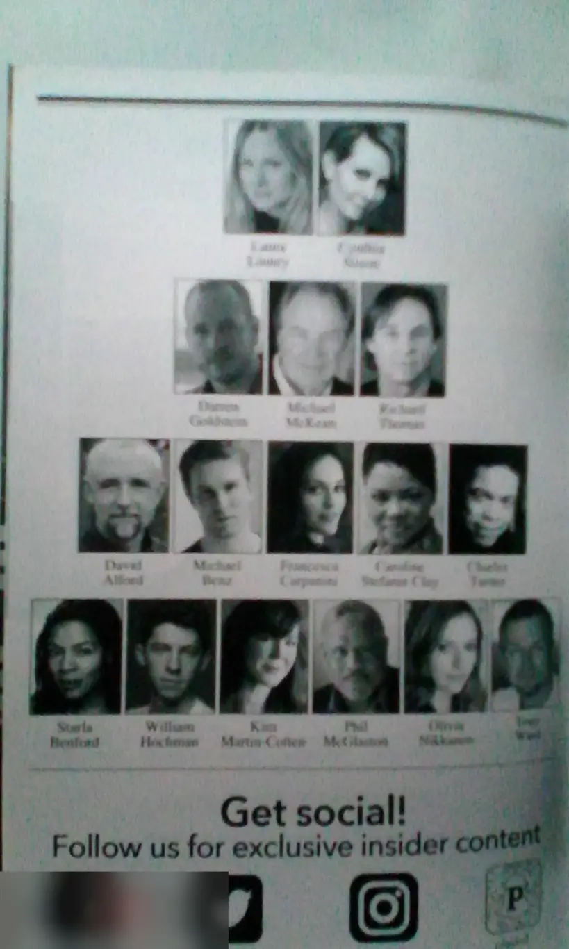 Автографы актёров The Little Foxes Бродвей 2