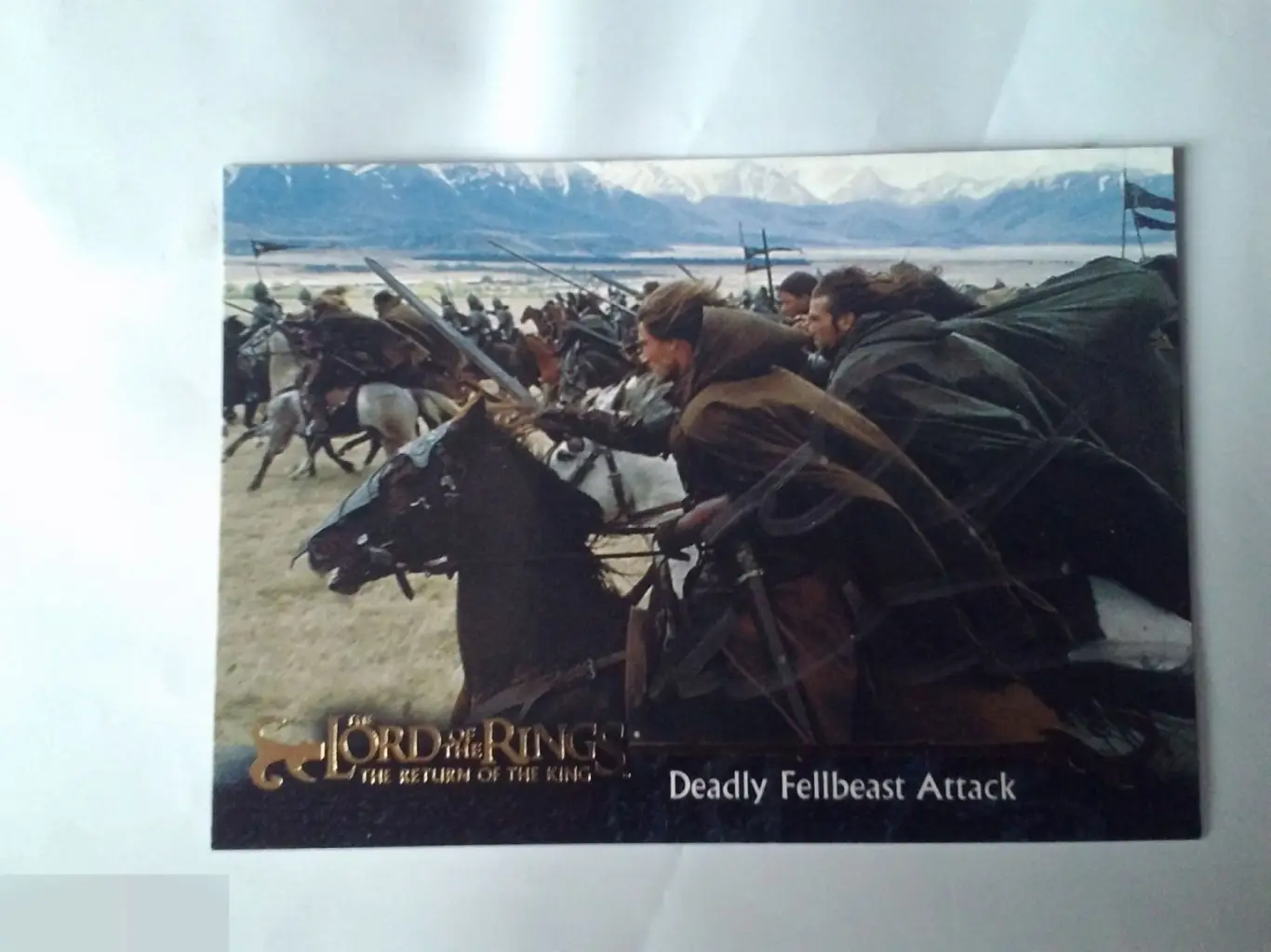 Дэвид Уэнэм автограф на карточке Властелин колец: Возвращение Короля