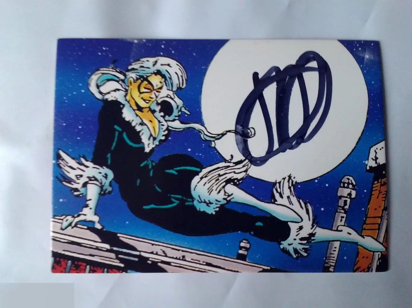 Дженнифер Хейл автограф на карточке Человек-паук