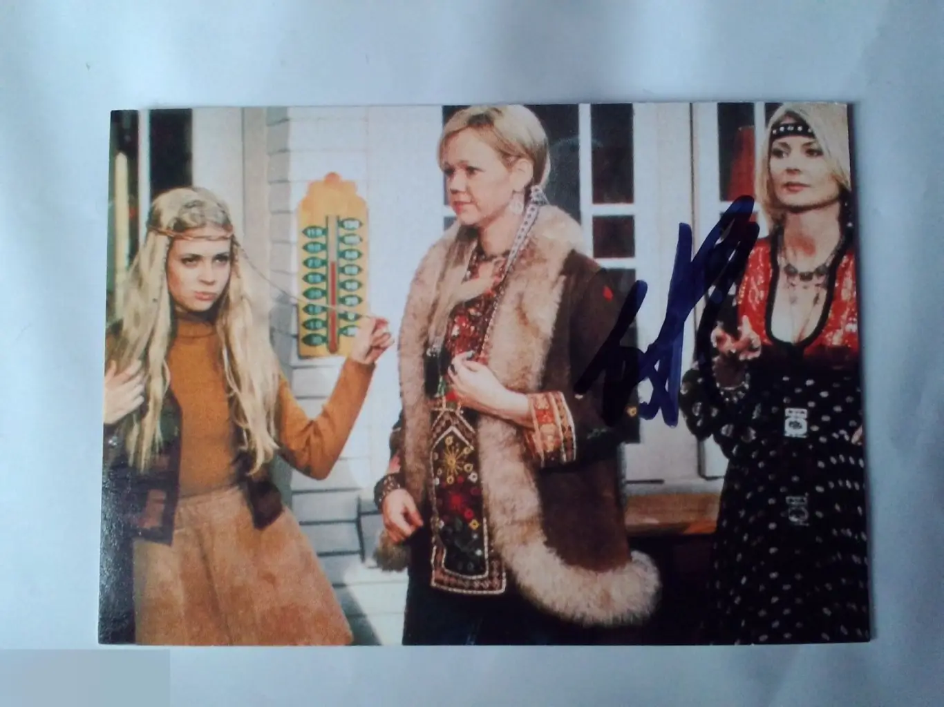 Бет Бродерик автограф на карточке Сабрина — маленькая ведьма