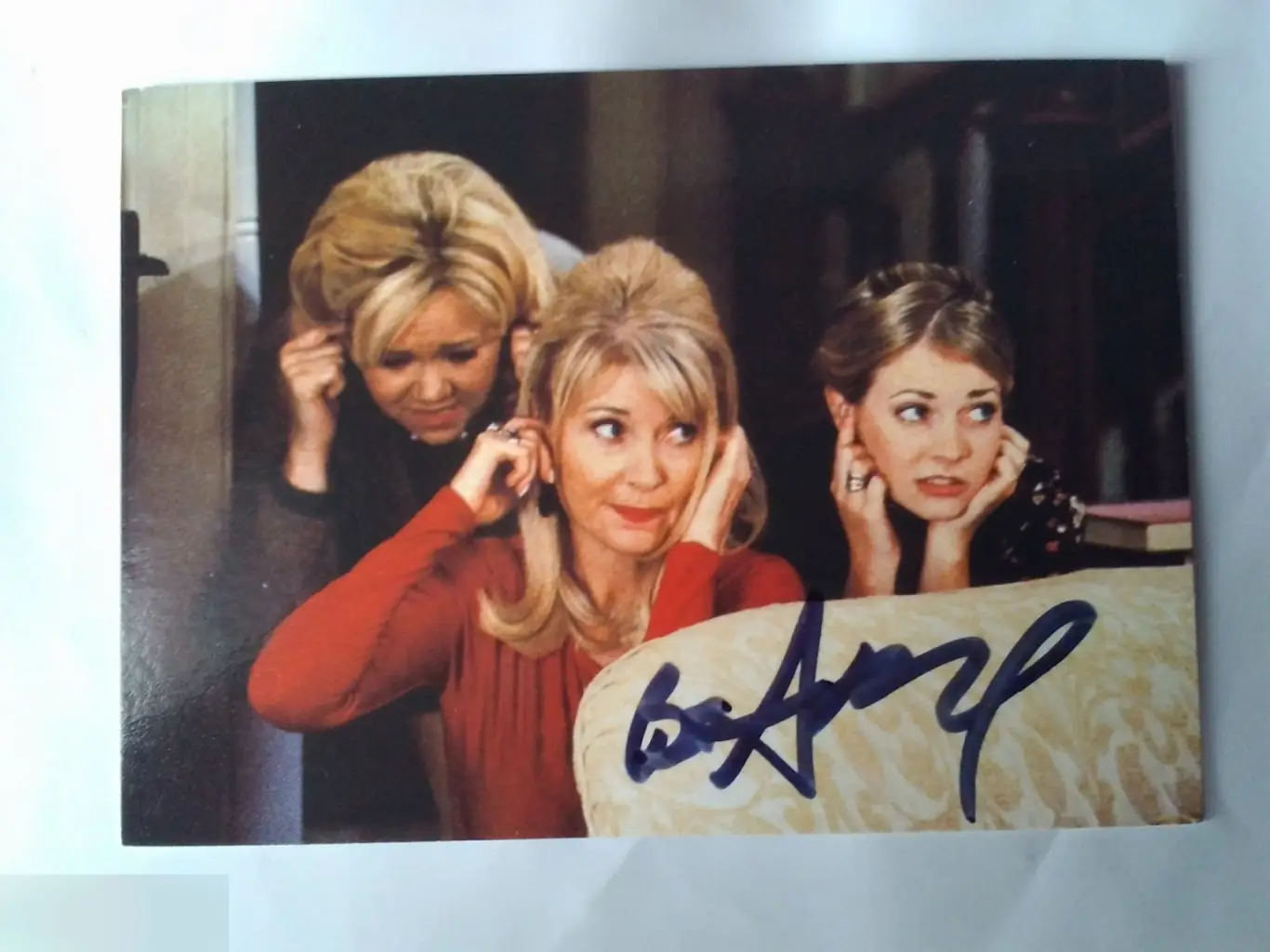 Бет Бродерик автограф на карточке Сабрина — маленькая ведьма