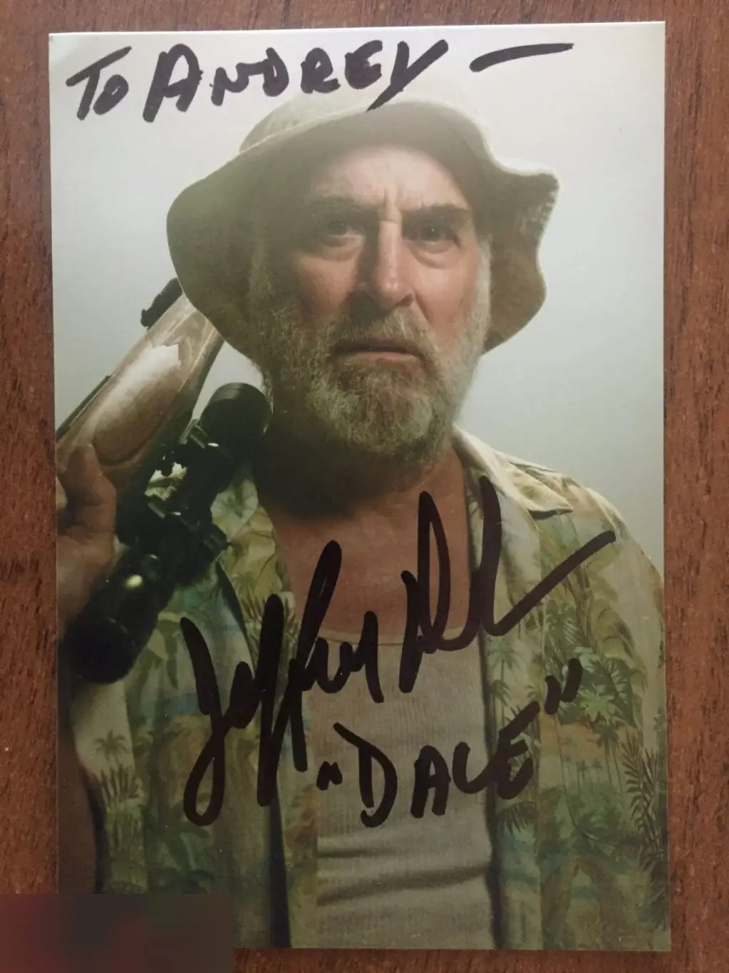 Джефри ДеМанн автограф на фото Ходячие мертвецы